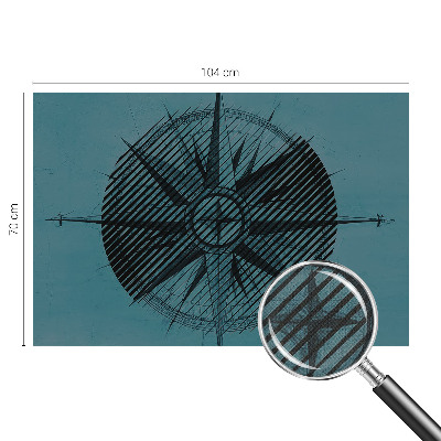 Hochwertige Bildtapete Seekompass