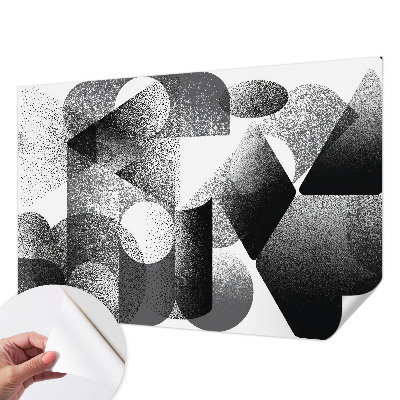 Selbstklebende Fototapete mit geometrischem Formenmuster