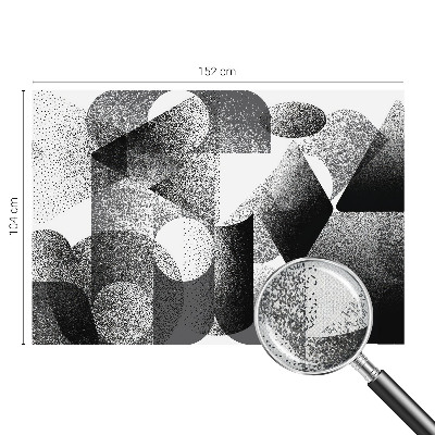 Selbstklebende Fototapete mit geometrischem Formenmuster