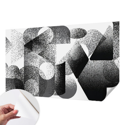 Selbstklebende Fototapete mit geometrischem Formenmuster