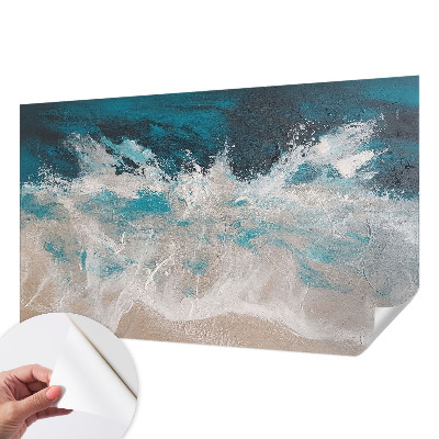 Selbstklebende Fototapete für die Wand mit Motiv Meereswellen