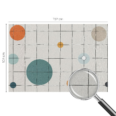 Selbstklebende Fototapete fürs Wohnzimmer Farbige Kreise