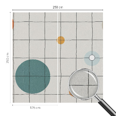 Selbstklebende Fototapete fürs Wohnzimmer Farbige Kreise