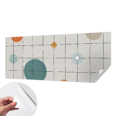 Selbstklebende Fototapete fürs Wohnzimmer Farbige Kreise