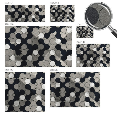 Selbstklebende Fototapete fürs Schlafzimmer Geometrische Kreise