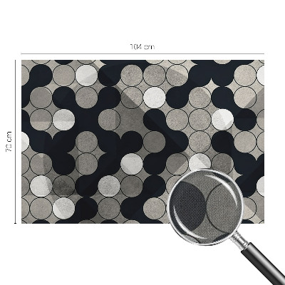 Selbstklebende Fototapete fürs Schlafzimmer Geometrische Kreise