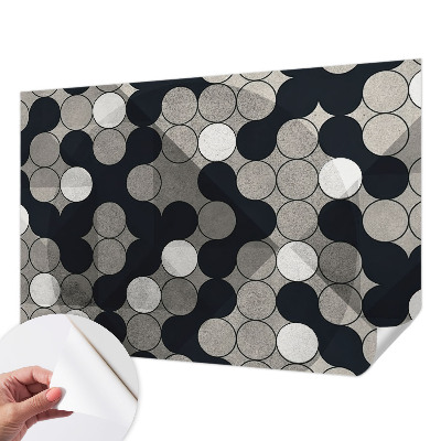 Selbstklebende Fototapete fürs Schlafzimmer Geometrische Kreise