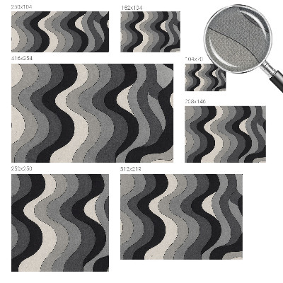 Selbstklebende Fototapete fürs Kinderzimmer Graue Wellen