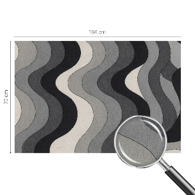 Selbstklebende Fototapete fürs Kinderzimmer Graue Wellen