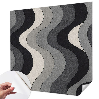 Selbstklebende Fototapete fürs Kinderzimmer Graue Wellen