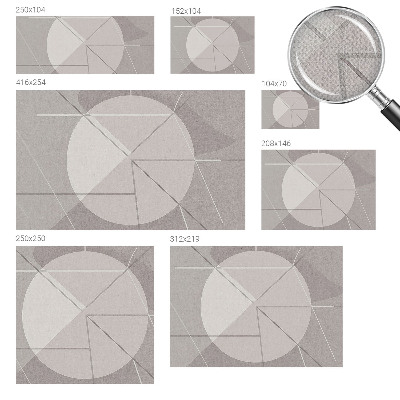 49D-Fototapete mit abstrakter Geometrie