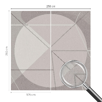 49D-Fototapete mit abstrakter Geometrie