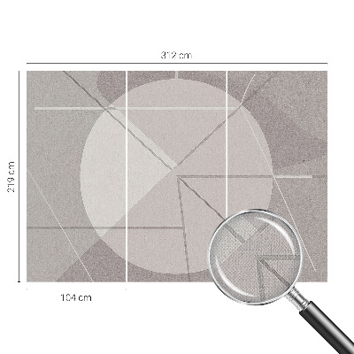 49D-Fototapete mit abstrakter Geometrie