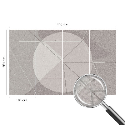49D-Fototapete mit abstrakter Geometrie