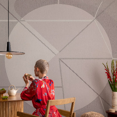 49D-Fototapete mit abstrakter Geometrie