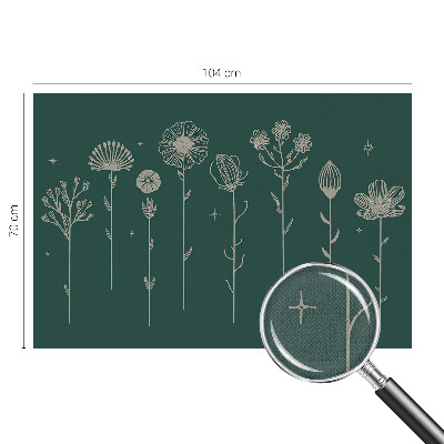 49D-Fototapete fürs Wohnzimmer Zarte Blüten