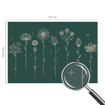 49D-Fototapete fürs Wohnzimmer Zarte Blüten