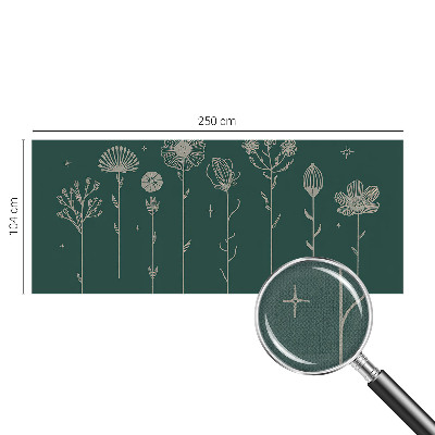 49D-Fototapete fürs Wohnzimmer Zarte Blüten