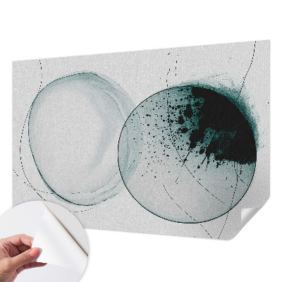 Fototapete nach Maß mit grünem Kreis-Motiv