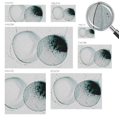 Fototapete nach Maß Grüne Kreise
