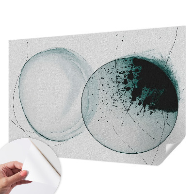 Fototapete nach Maß mit grünem Kreis-Motiv