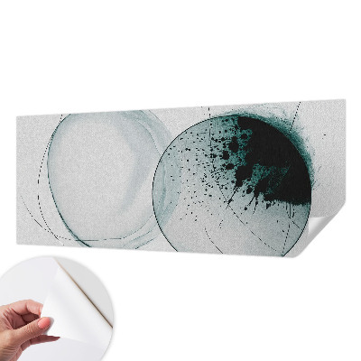Fototapete nach Maß mit grünem Kreis-Motiv