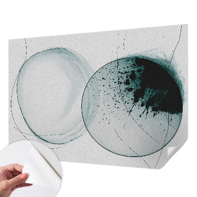 Fototapete nach Maß mit grünem Kreis-Motiv