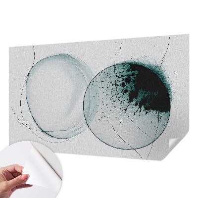 Fototapete nach Maß mit grünem Kreis-Motiv