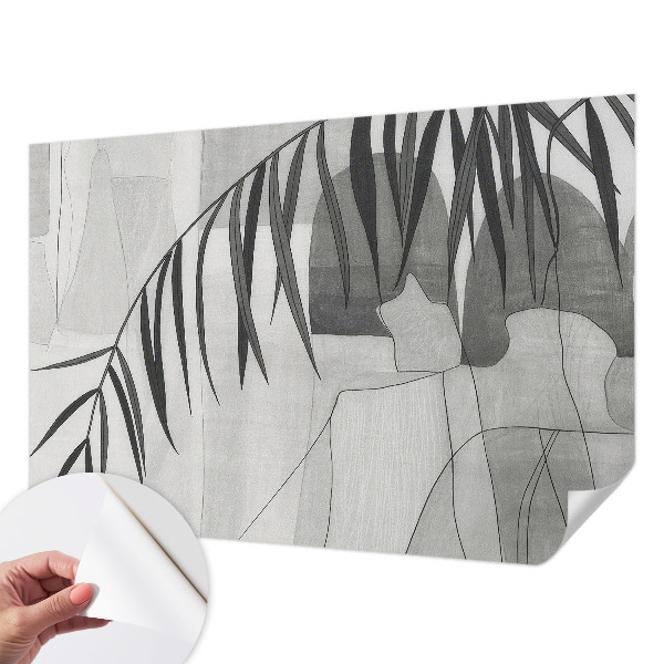 Vintage tapete Abstrakte Palme