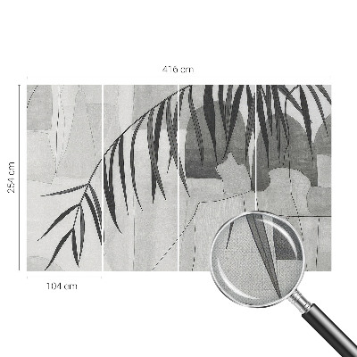 Vintage tapete Abstrakte Palme