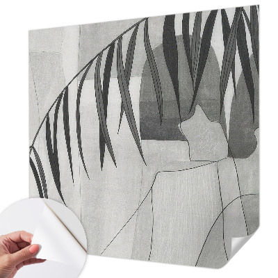 Vintage tapete Abstrakte Palme