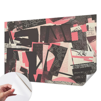 Selbstklebende Fototapete mit geometrischer Collage