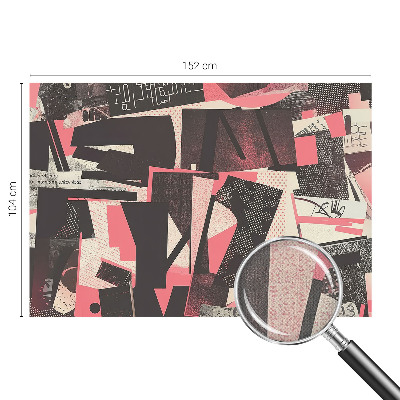 Selbstklebende Fototapete mit geometrischer Collage