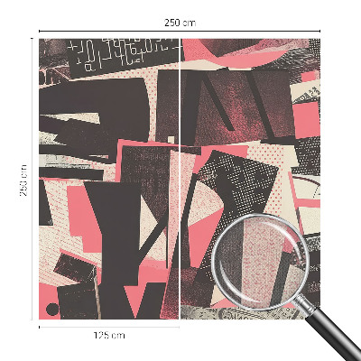 Selbstklebende Fototapete mit geometrischer Collage