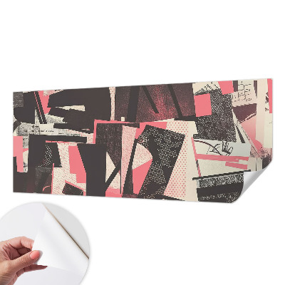 Selbstklebende Fototapete mit geometrischer Collage