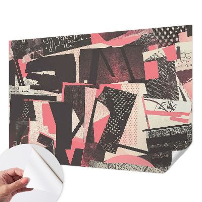 Selbstklebende Fototapete mit geometrischer Collage