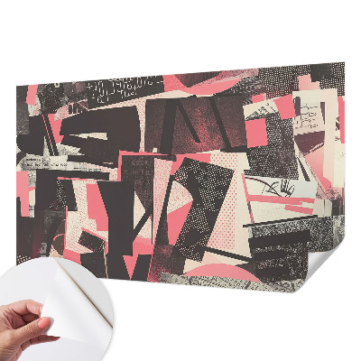 Selbstklebende Fototapete mit geometrischer Collage