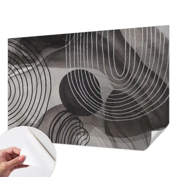 Selbstklebende Fototapete fürs Schlafzimmer mit dem Motiv „Harmonie der Formen“