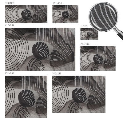 Selbstklebende Fototapete fürs Schlafzimmer Harmonie der Formen