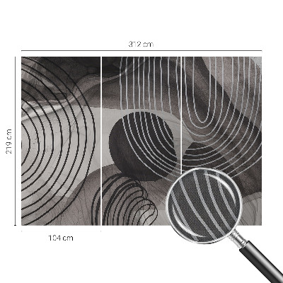 Selbstklebende Fototapete fürs Schlafzimmer Harmonie der Formen