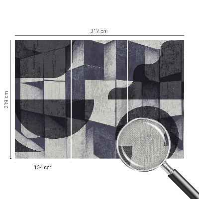 Selbstklebende Fototapete fürs Kinderzimmer mit geometrischem Symmetrie‑motiv