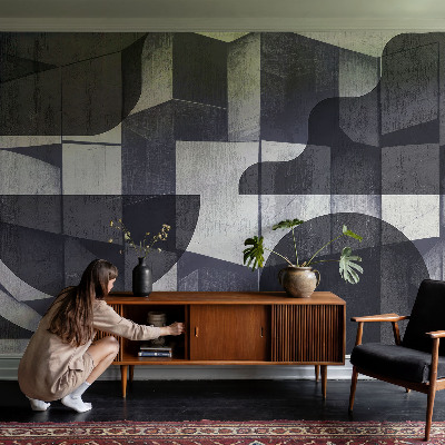 Selbstklebende Fototapete fürs Kinderzimmer mit geometrischem Symmetrie‑motiv