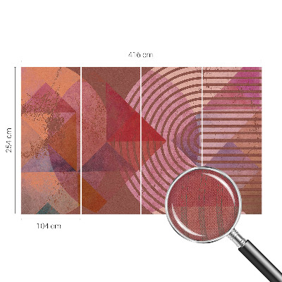 Fototapete in 3D-Optik Abstrakte Formen