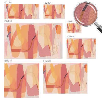 Vintage tapete Farbenfrohe Abstraktion