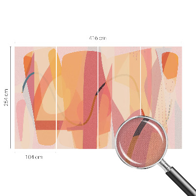 Vintage tapete Farbenfrohe Abstraktion