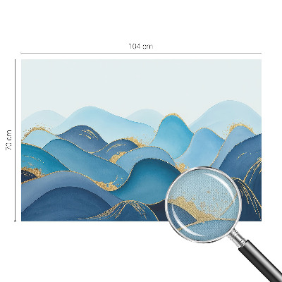 50D-Fototapete fürs Schlafzimmer hügelige Landschaft