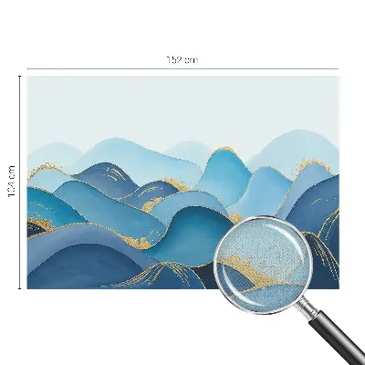 50D-Fototapete fürs Schlafzimmer mit einer hügeligen Landschaft als Motiv