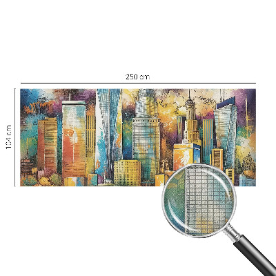 Moderne Fototapete nach Maß Stadtpanorama