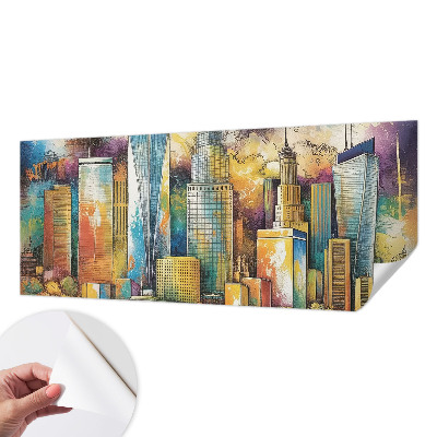 Moderne Fototapete nach Maß Stadtpanorama