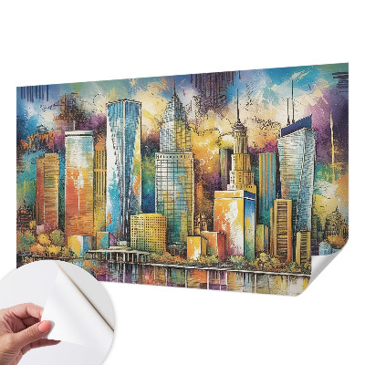 Moderne Fototapete nach Maß Stadtpanorama